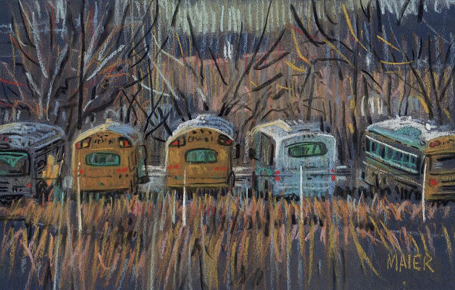 Bus Storage Drawing by Donald Maier