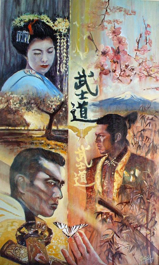 Japan Painting - Bushido by Andrea Gelici