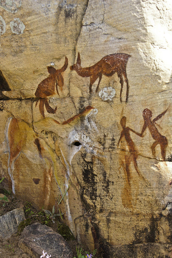 Bushman Painting Photograph by Michele Burgess