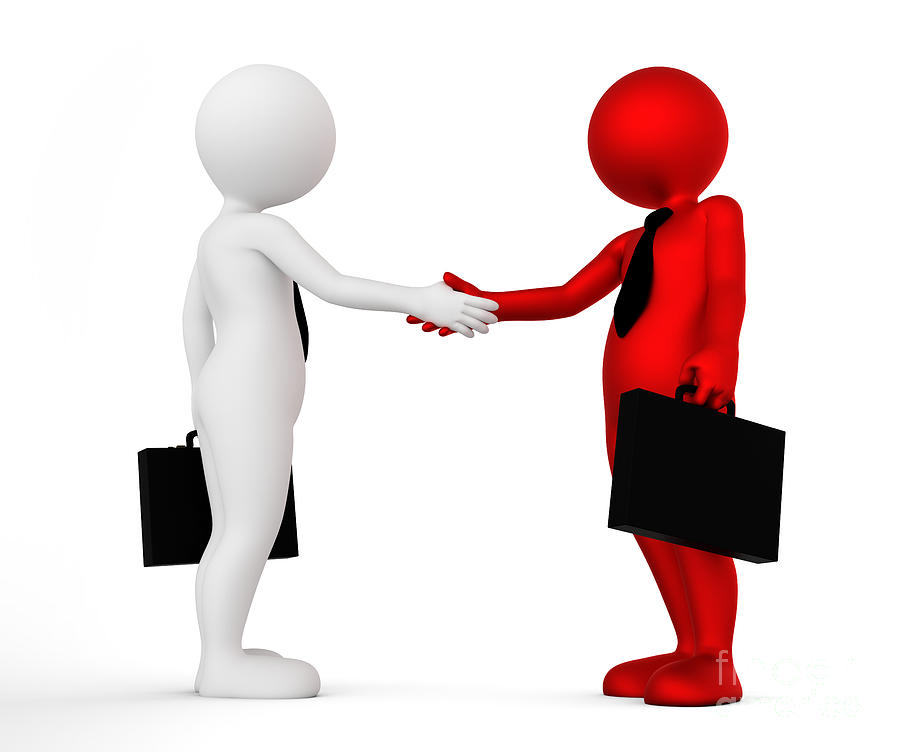 Business handshake. Ton man shaking hands. Deal, agreement, partner concept Photograph by Michal Bednarek