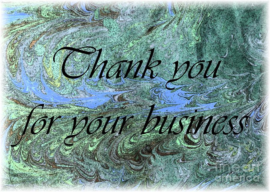 Business Thanks Photograph by Barbie Corbett-Newmin