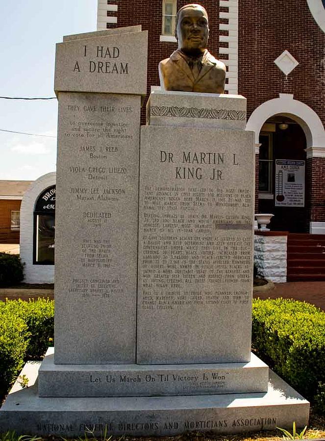 Bust of Dr. Martin Luther King, Jr Photograph by Arnold Hence