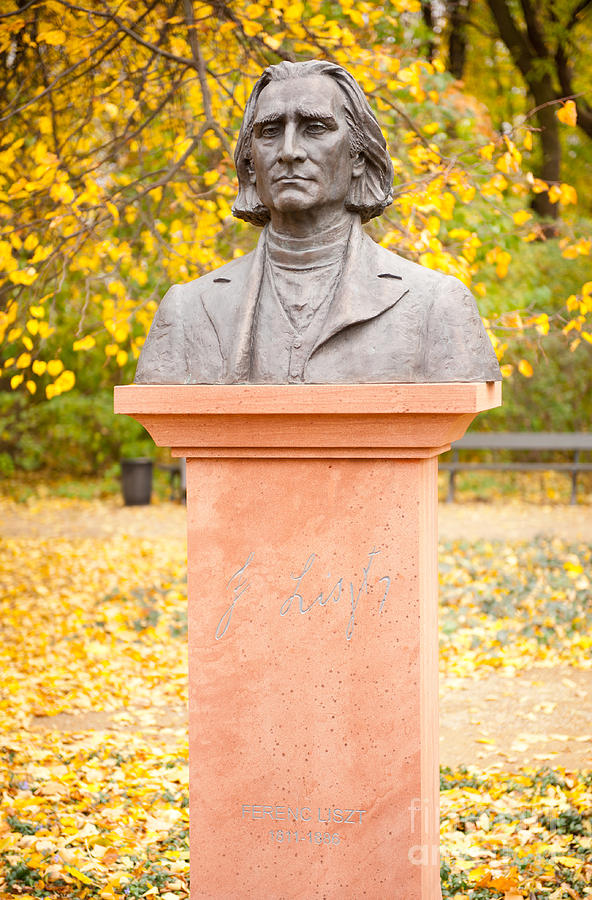Bust of Ferenc Liszt composer Photograph by Arletta Cwalina