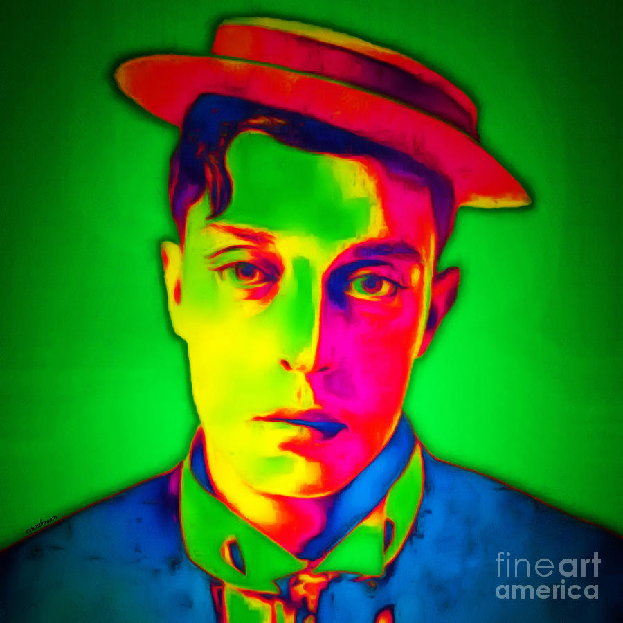 Buster Keaton Photograph - Buster Keaton 20151220 square by Wingsdomain Art and Photography