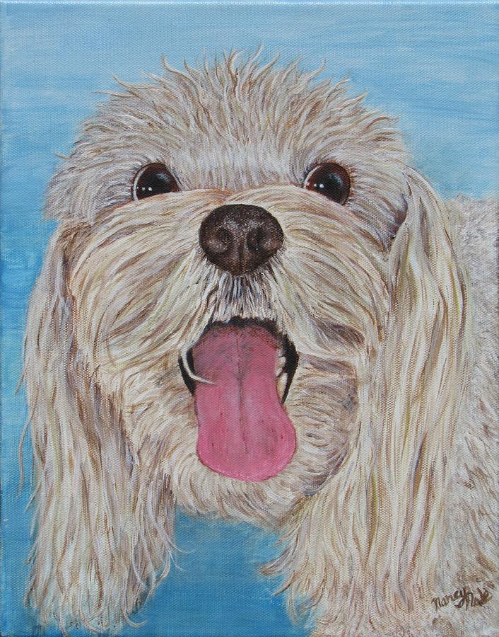 Dog Painting - Buster by Nancy Nale Dog Painting - Buster by Nancy Nale
