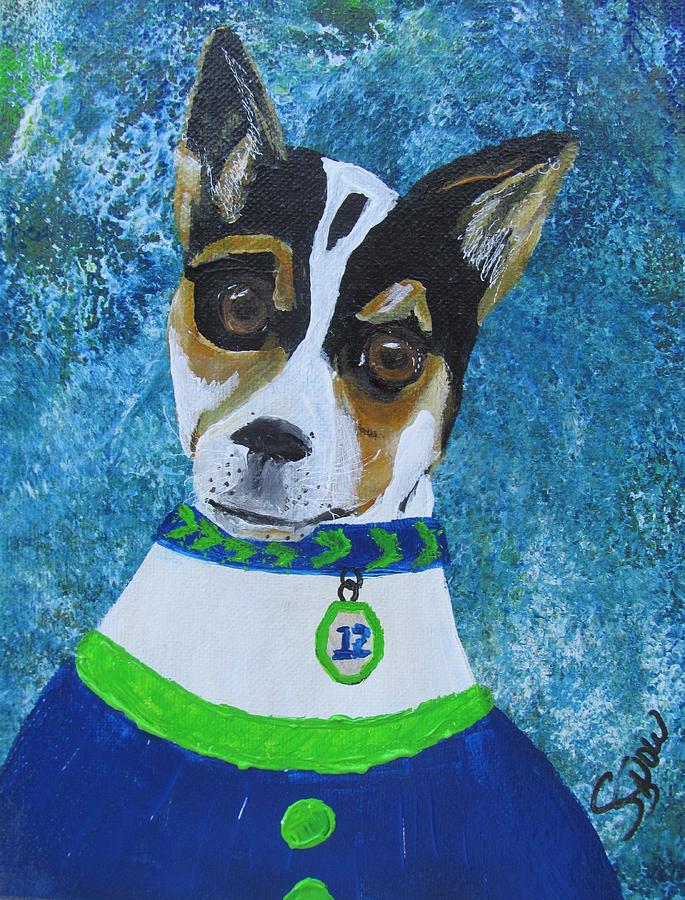 Buster Painting by Susan Voidets
