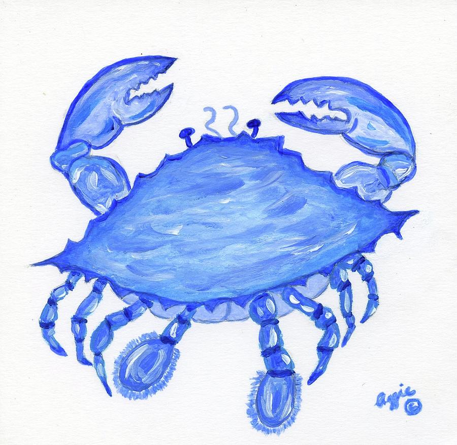 Buster the Crab Painting by Stephanie Agliano