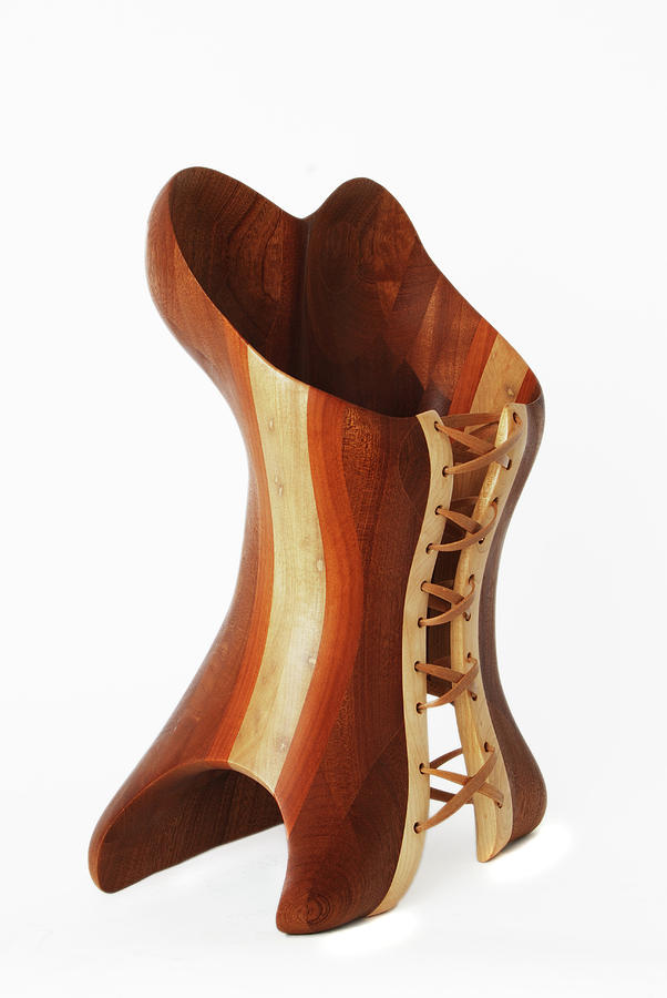 Wood Sculpture - Busty- detail by Jessie Herndon