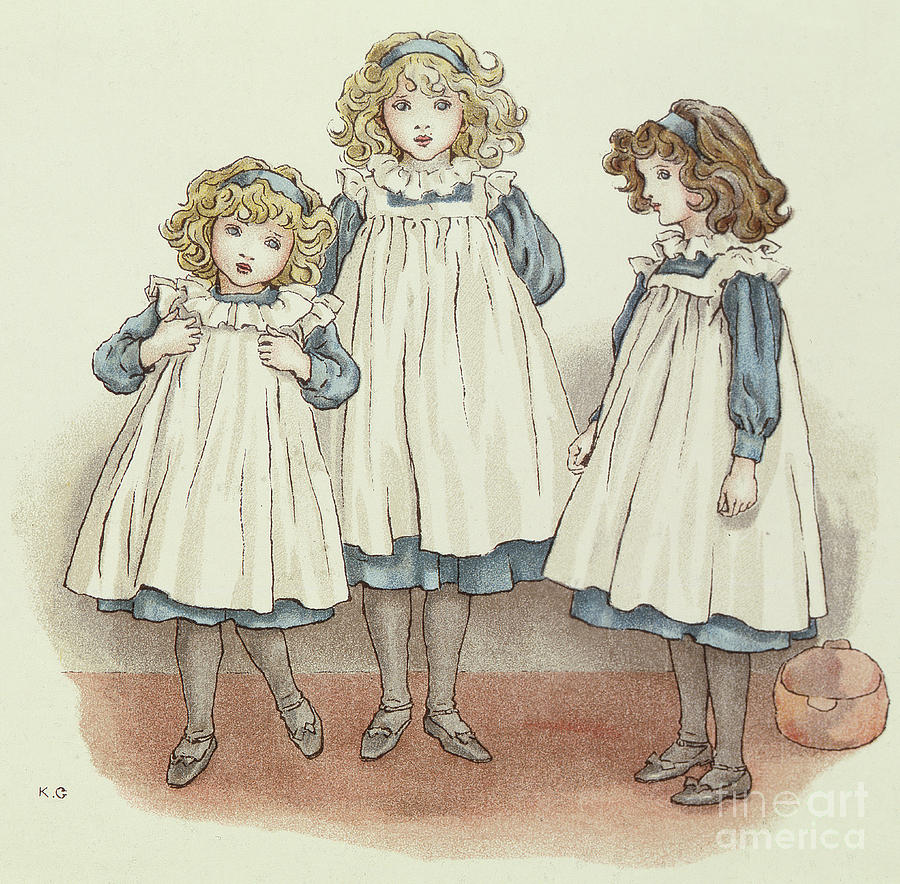 But Flinders foots were cold Drawing by Kate Greenaway