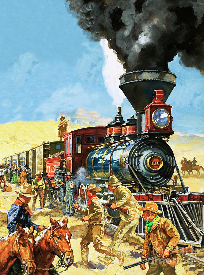 Butch Cassidy and the Sundance Kid hold up a Union Pacific Railroad ...