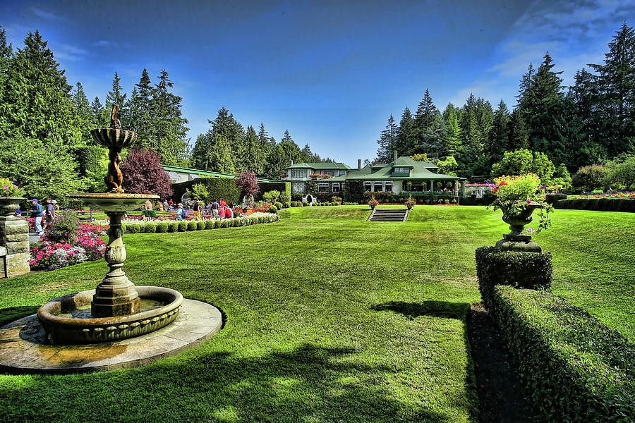 Butchart Gardens Dining Room Restaurant II Photograph by Lawrence Christopher
