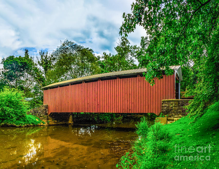 Butchers Mill Covered Bridge Photograph by Nick Zelinsky Jr