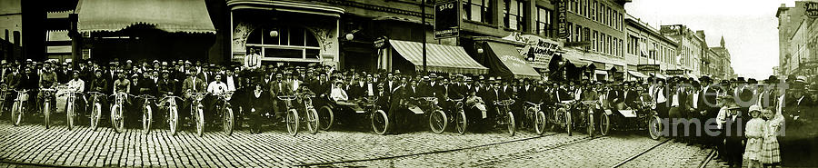 Butte Motorcycle Club circa 1914 Photograph by Jon Neidert