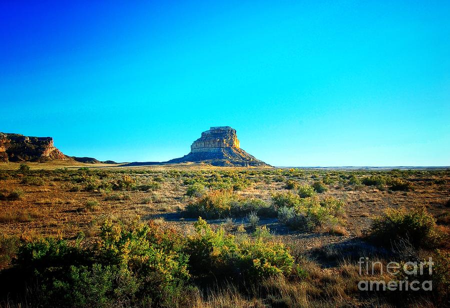 Nature Photograph - Butte Vista in New Mexico-Colorado Border by John Castell
