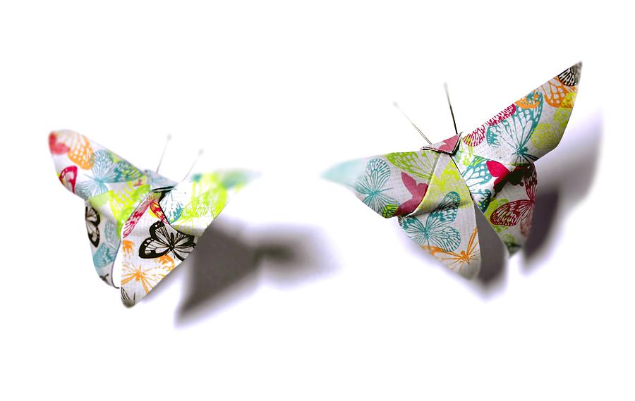 Butter Flies of Origami Photograph by Morgan Carter