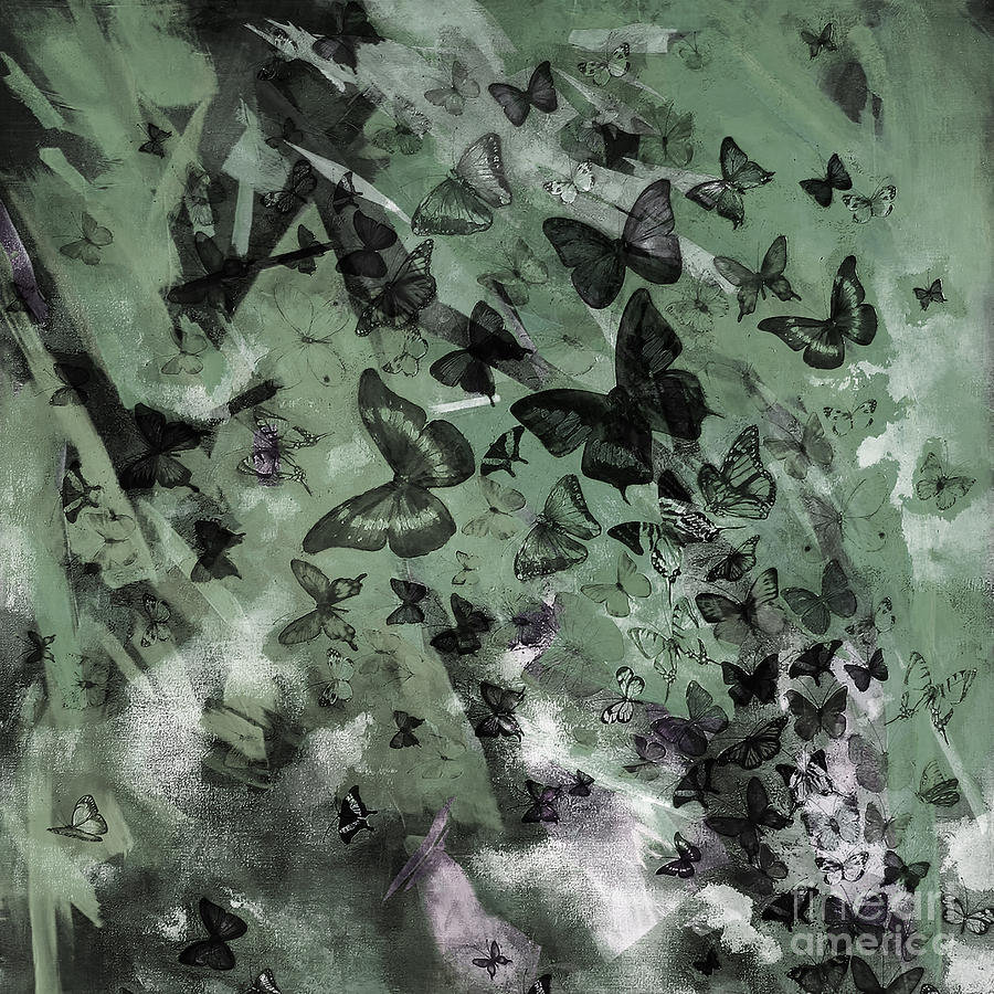 Butterflies Acrylic Art  Painting by Gull G
