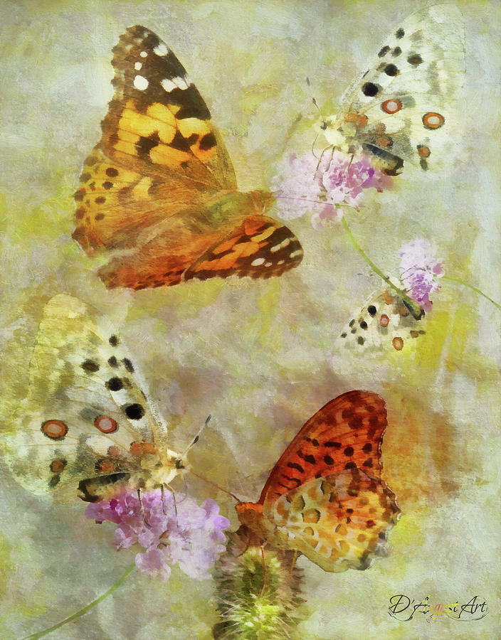 Butterflies Are Fleeting Digital Art by Theresa Campbell