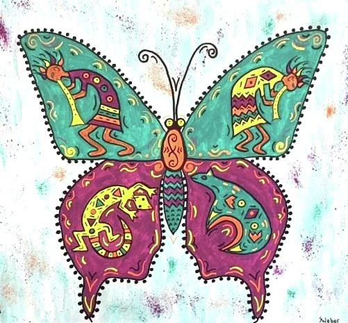 Butterflies Are Free Painting by Susie WEBER