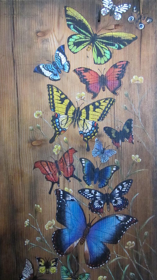 Butterflies Mixed Media by Barbara Prestridge