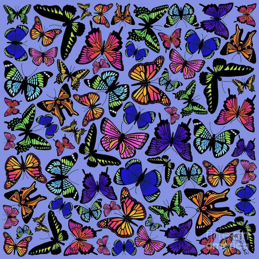 Butterflies, Butterflies, Butterflies Mixed Media by Caroline Sachiko ...