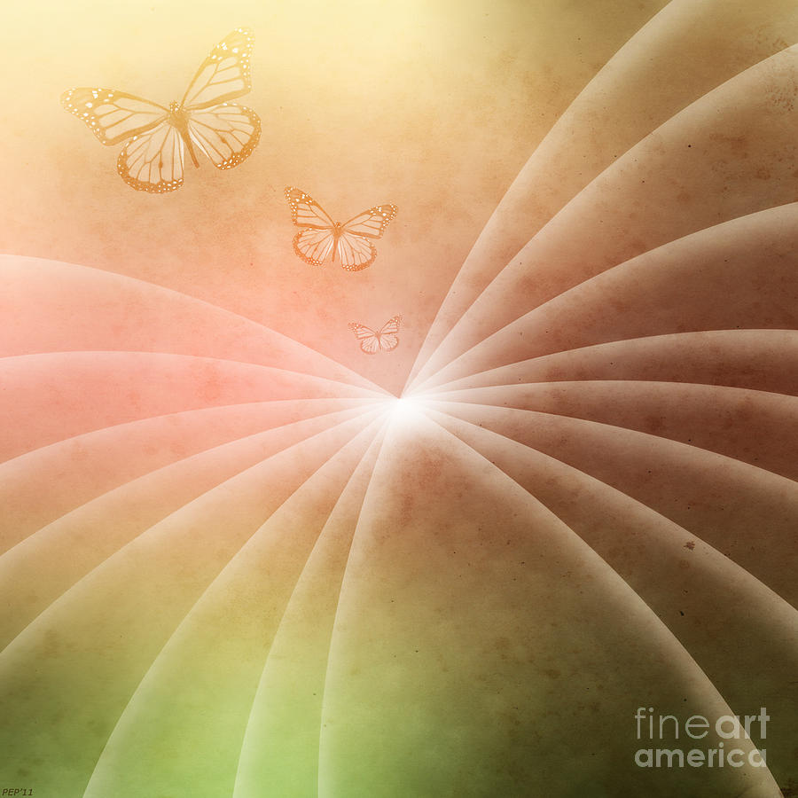 Butterflies In Spring Digital Art by Phil Perkins