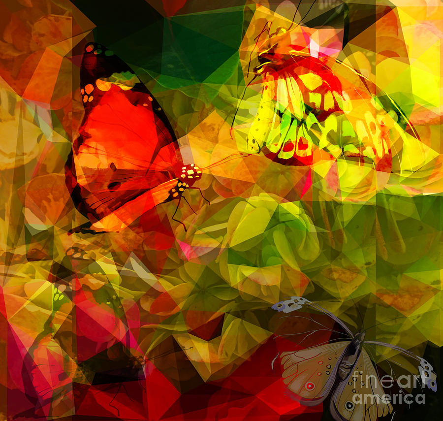 Hiding Butterflies Digital Art by Gayle Price Thomas