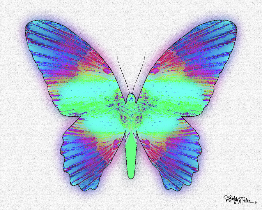 Butterfly Poise #024 Digital Art by Barbara Tristan