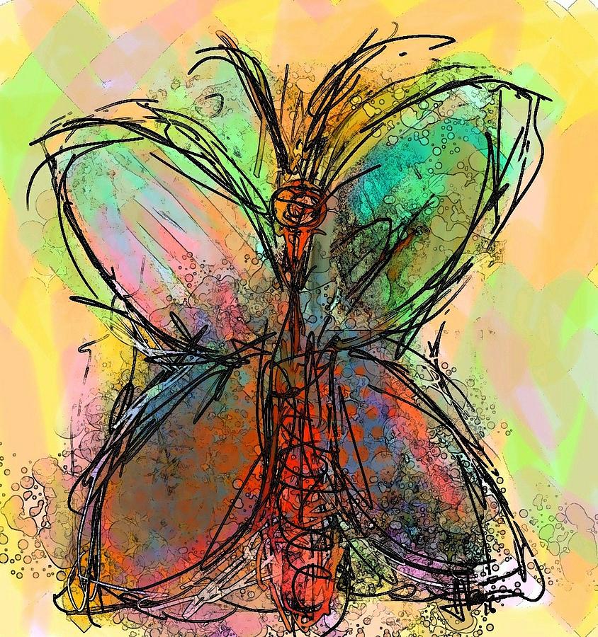 Butterfly 4 Painting by Jim Vance