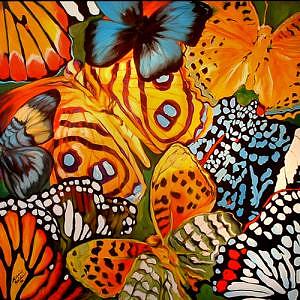Butterfly Abstract Commission Painting by Marcia Baldwin