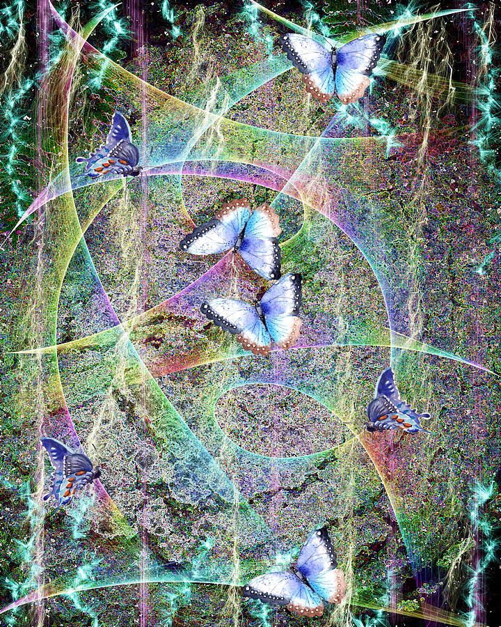 Butterfly Abstract Mixed Media