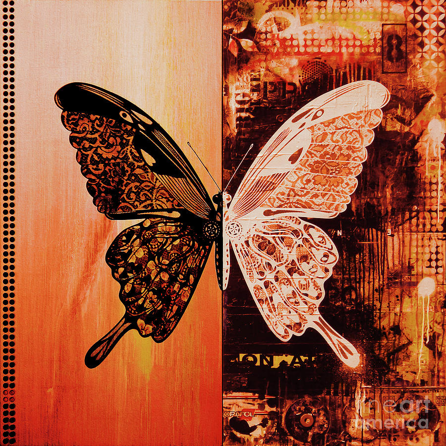 Butterfly Art 88U Painting by Gull G