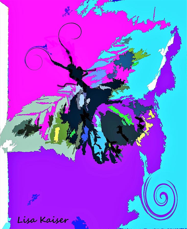 Butterfly Art By Lisa Kaiser Digital Art by Lisa Kaiser