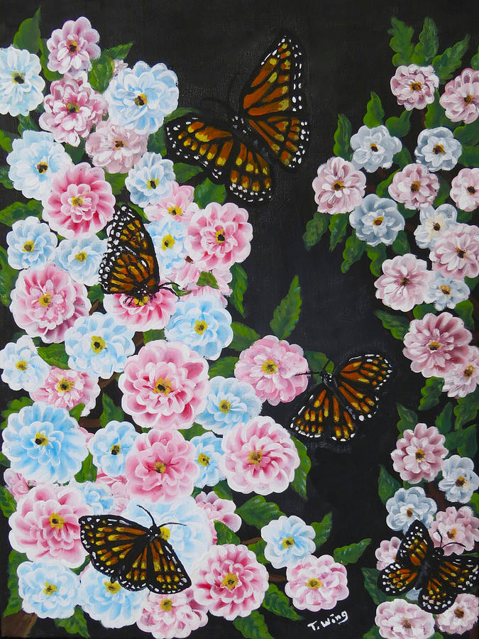 Butterfly Beauty Painting by Teresa Wing