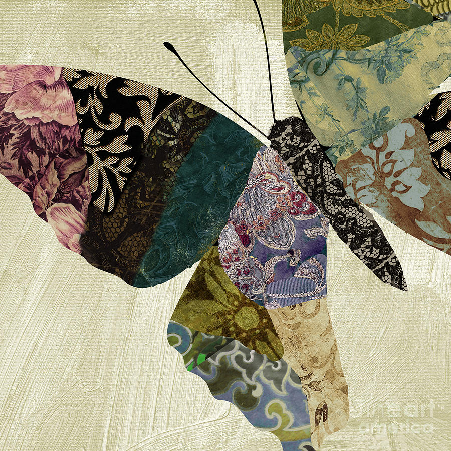 Butterfly Brocade I Painting by Mindy Sommers