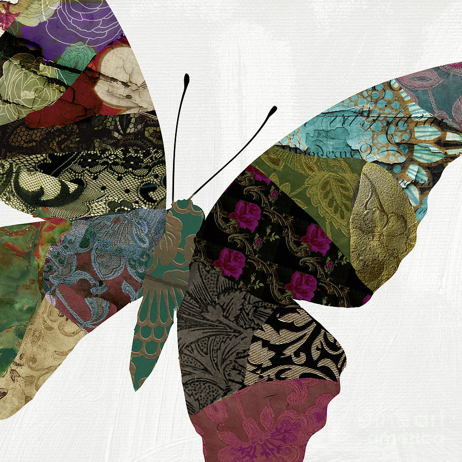 Butterfly Brocade VI Mixed Media by Mindy Sommers
