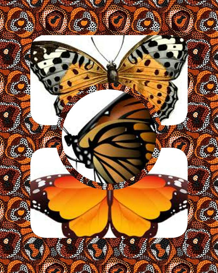 Butterfly Collage 15-01 Digital Art by Maria Urso