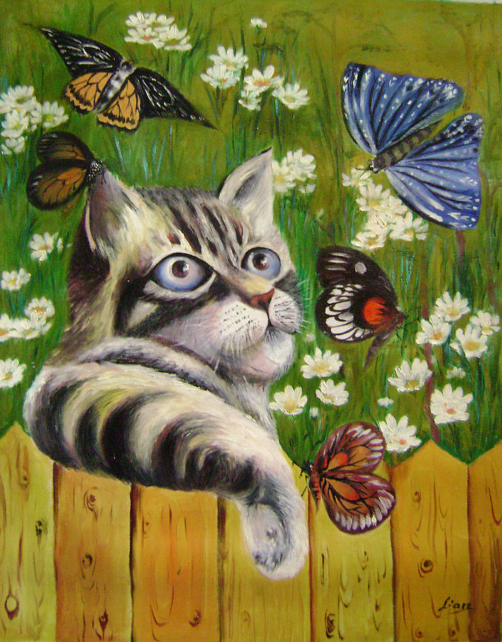 Fantasy Painting - Butterfly Dream by Lian Zhen Fantasy Painting - Butterfly Dream by Lian Zhen