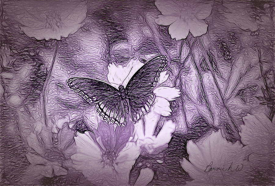 Butterfly Dreamland Digital Art by Bonnie Willis