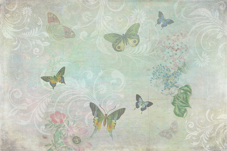 Butterfly Dreams Mixed Media by Peggy Collins