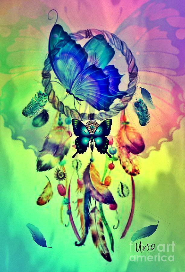Butterfly Dreamscape Digital Art by Maria Urso