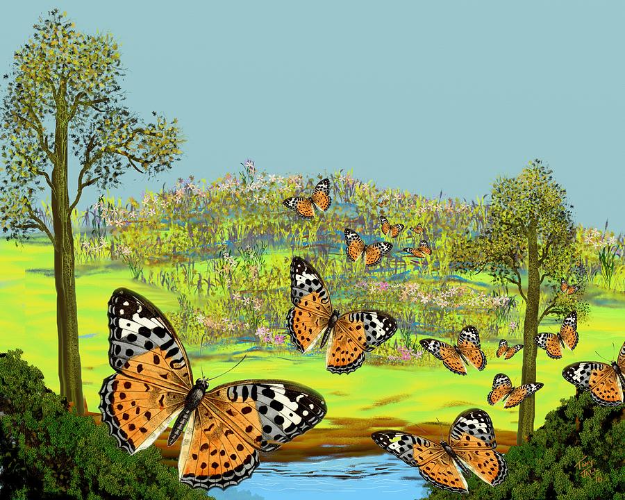 Butterflies Digital Art - Butterfly Effect by Tony Rodriguez