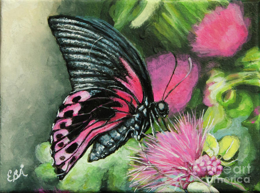 Butterfly Painting by Elaine Berger