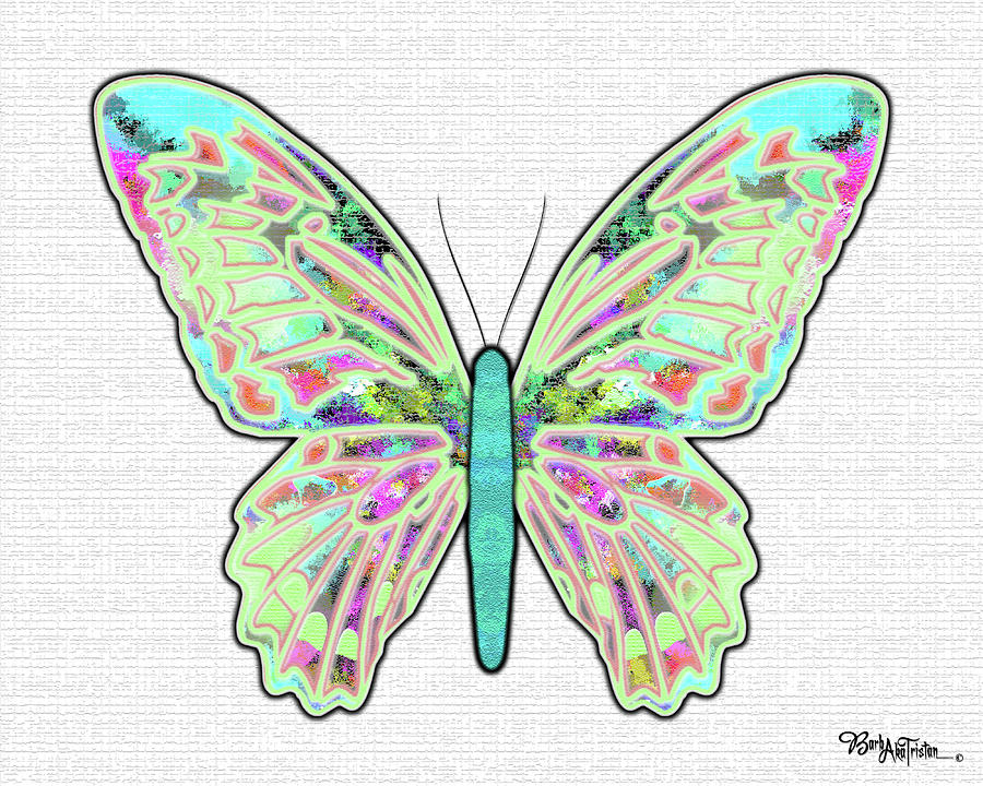 Butterfly Encounter #029 Digital Art by Barbara Tristan