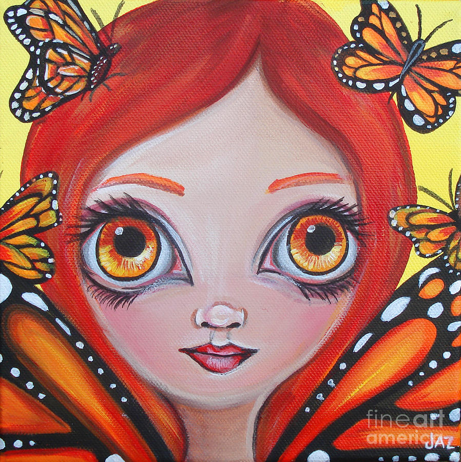 Butterfly Fairy Painting by Jaz Higgins