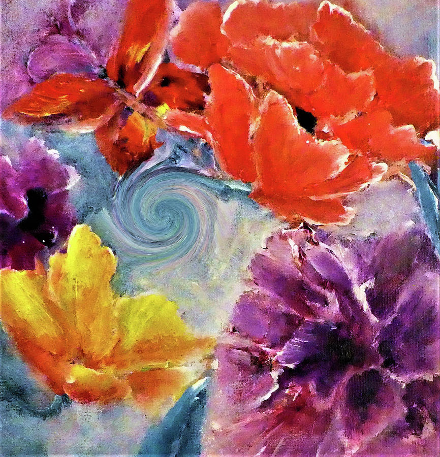 Butterfly Floral With A Spiral Painting By Lisa Kaiser Digital Art by Lisa Kaiser Butterfly Floral With A Spiral Painting By Lisa Kaiser Digital Art by Lisa Kaiser