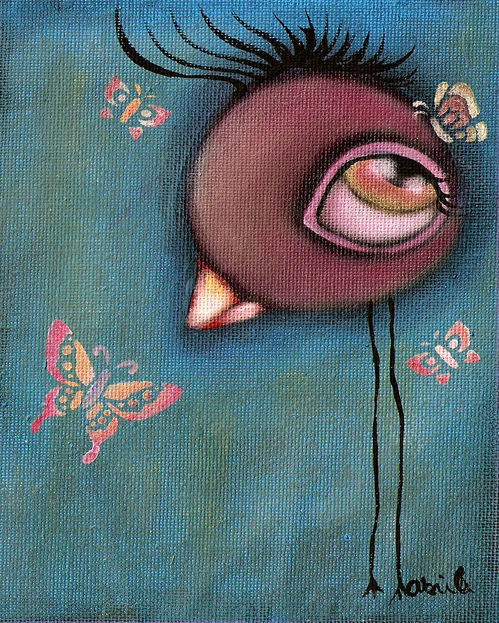 Butterfly Friends Painting by Abril Andrade