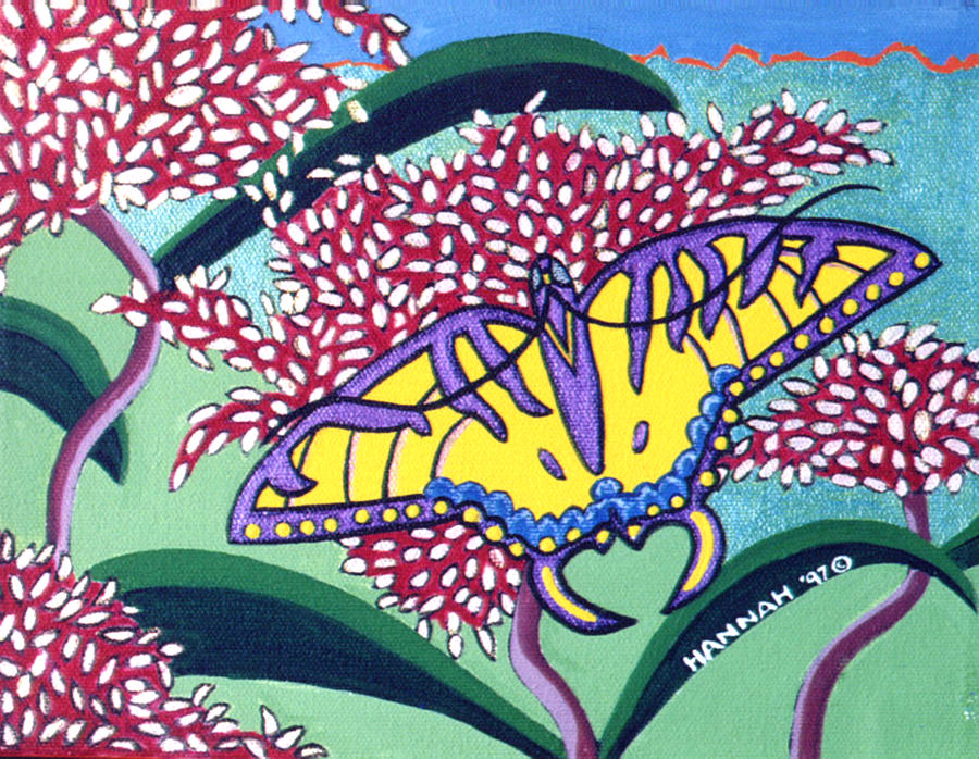 Butterfly Painting - Butterfly by Hannah Lasky