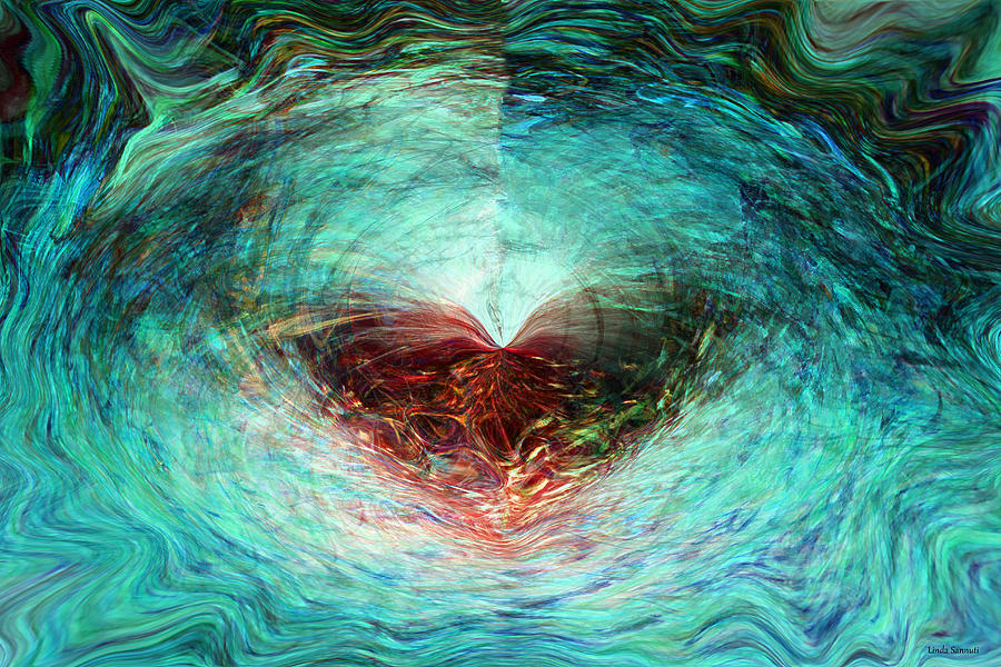 Butterfly Heart Digital Art by Linda Sannuti