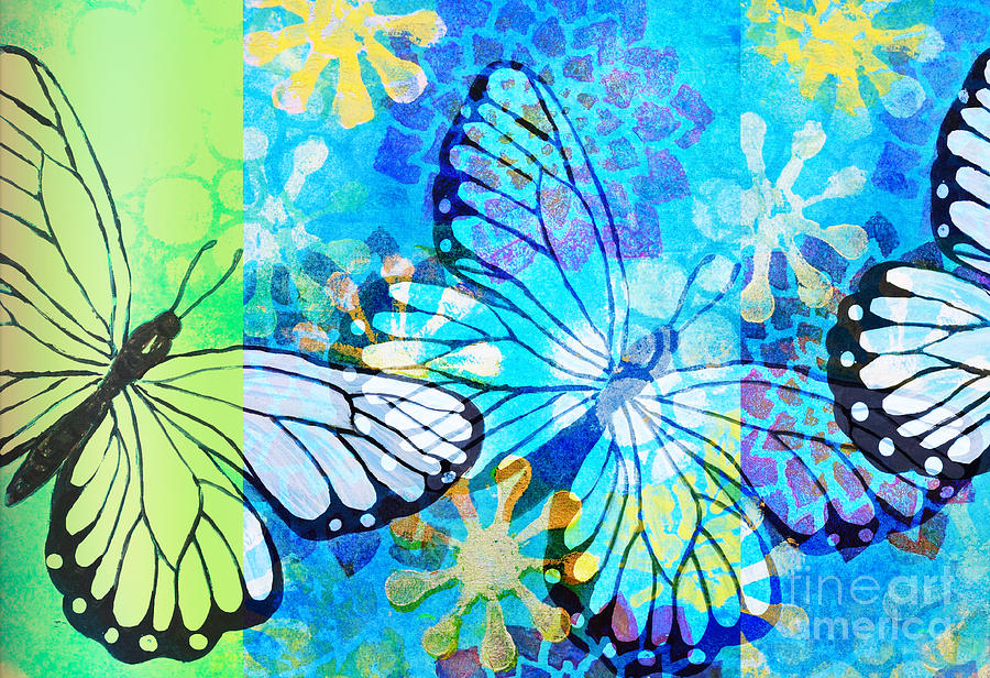 Butterfly In Flight #3  Digital Art by Hao Aiken