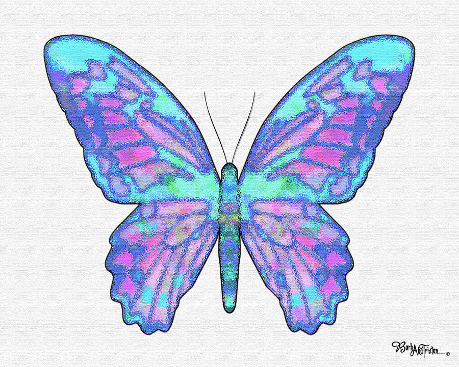 Butterfly Intuition #028 Digital Art by Barbara Tristan